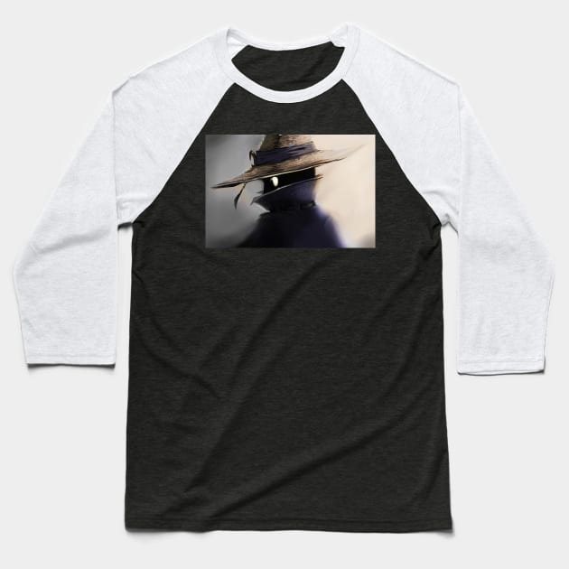 Cute Black Mage Baseball T-Shirt by SkyfrNight